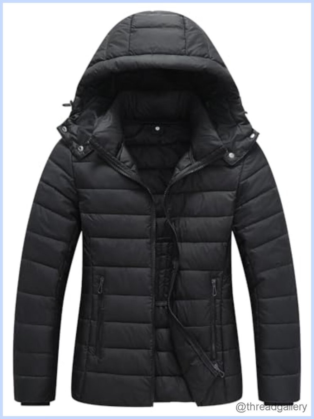 Women's Lightweight Waterproof Puffer Jacket Warm Cold Winter Hooded